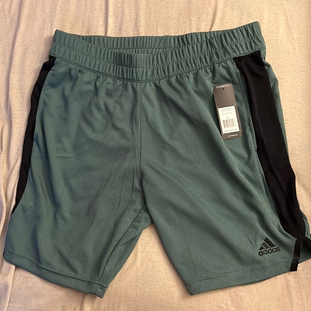 Emerald Adidas Athletic Shorts